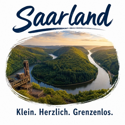 Tasse »Saarland – Klein. Herzlich....