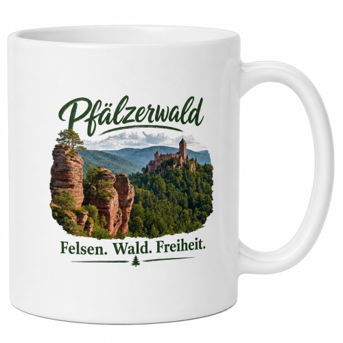 Tasse »Pfälzerwald – Felsen. Wald....
