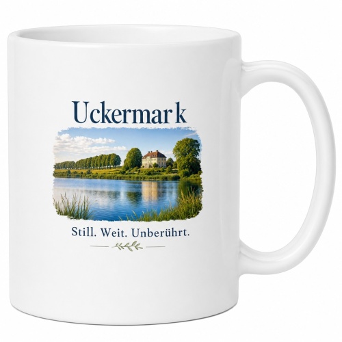 Tasse »Uckermark – Still. Weit....
