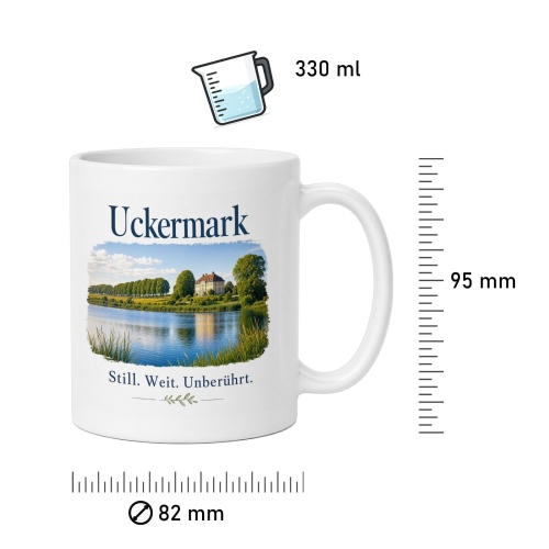 Tasse »Uckermark – Still. Weit. Unberührt.«