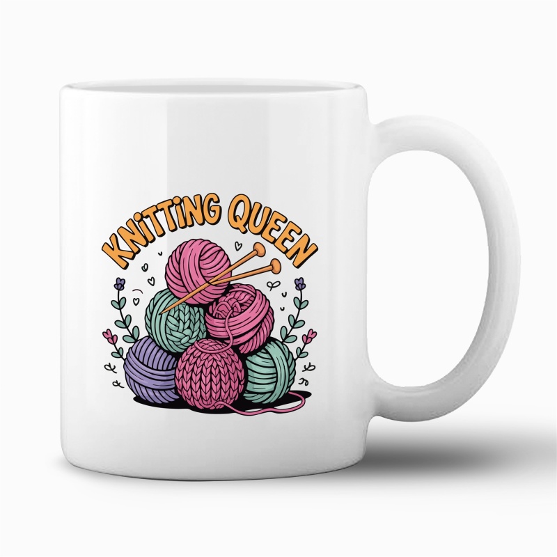 Tasse "Knitting Queen"