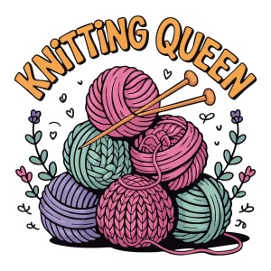Tasse "Knitting Queen"