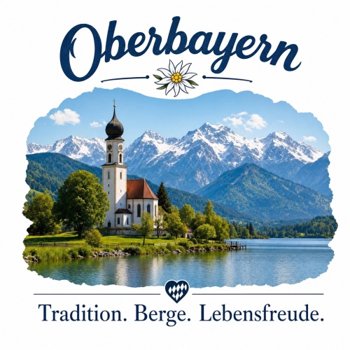 Tasse »Oberbayern – Tradition. Berge....