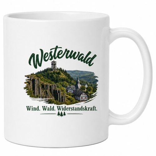 Tasse »Westerwald – Wind. Wald....