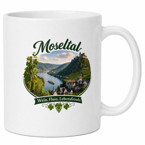 Tasse »Moseltal – Wein. Fluss....