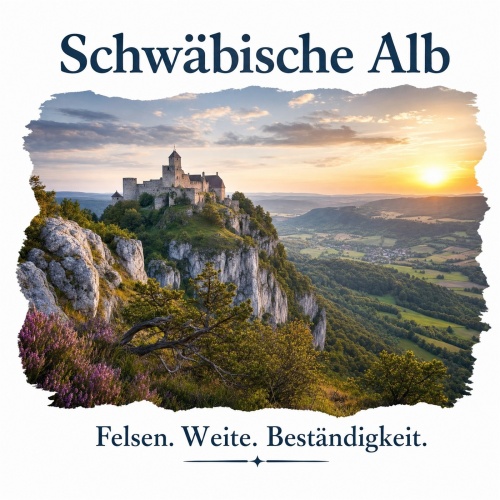 Tasse »Schwäbische Alb – Felsen. Weite....