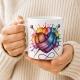 Tasse »Stricken mit Herz«