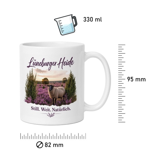 Tasse »Lüneburger Heide – Still. Weit. Natürlich.«