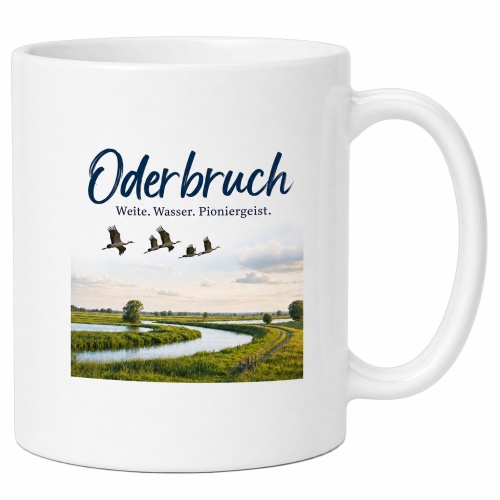 Tasse »Oderbruch – Weite. Wasser....