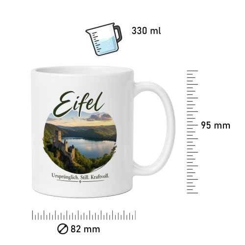Tasse »Eifel – Ursprünglich. Still. Kraftvoll.«
