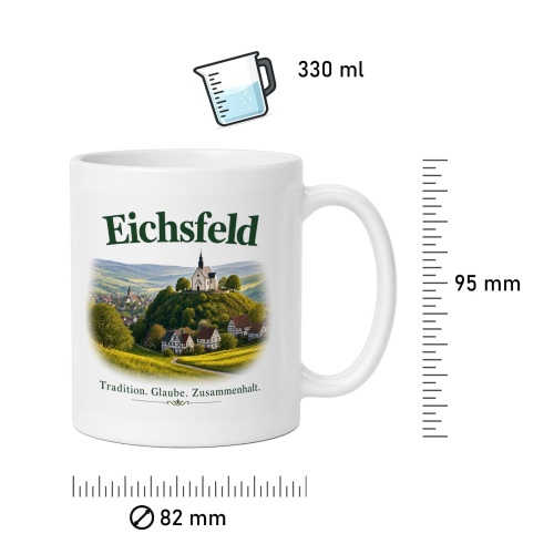 Tasse »Eichsfeld – Tradition. Glaube. Zusammenhalt.«