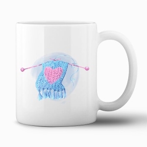 Tasse "Gestricktes Herz"