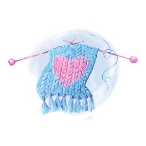 Tasse "Gestricktes Herz"