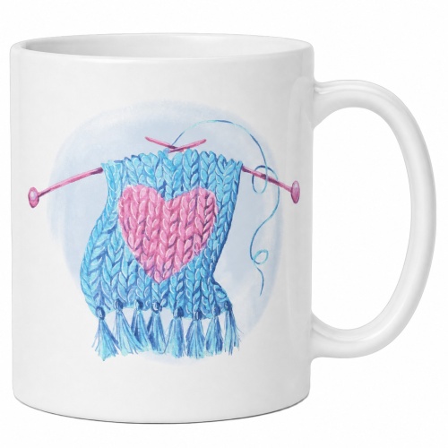 Tasse »Strickherz«