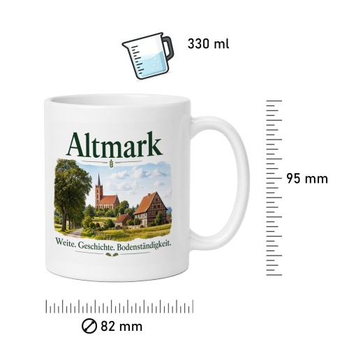 Tasse »Altmark – Weite. Geschichte. Bodenständigkeit.«
