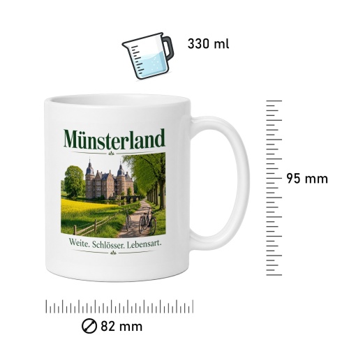 Tasse »Münsterland – Weite. Schlösser. Lebensart.«