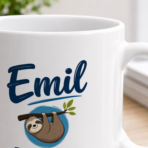 Tasse »Emil – Der Eifrige – macht später Pause. Vielleicht.«