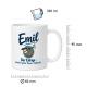 Tasse »Emil – Der Eifrige – macht später Pause. Vielleicht.«