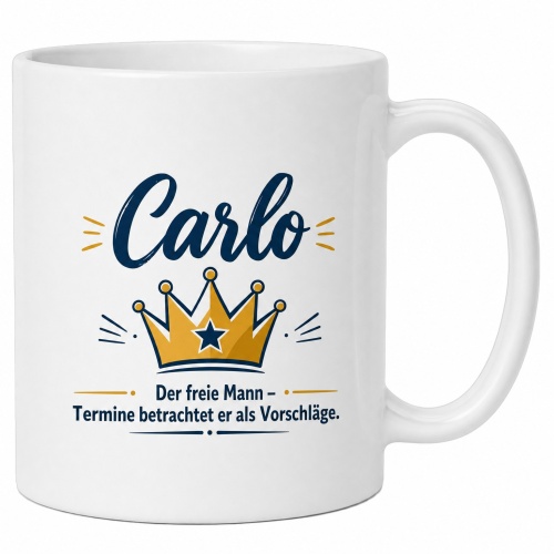 Tasse »Carlo – Der freie Mann«