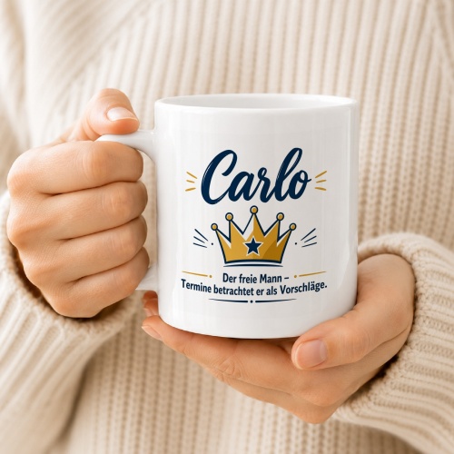 Tasse »Carlo – Der freie Mann«