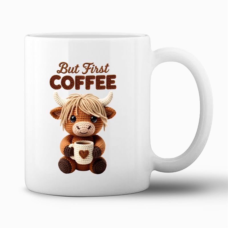 Tasse "But First Coffee - Stricken"