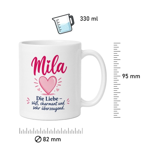 Tasse »Mila – Die Liebe, süß und charmant«