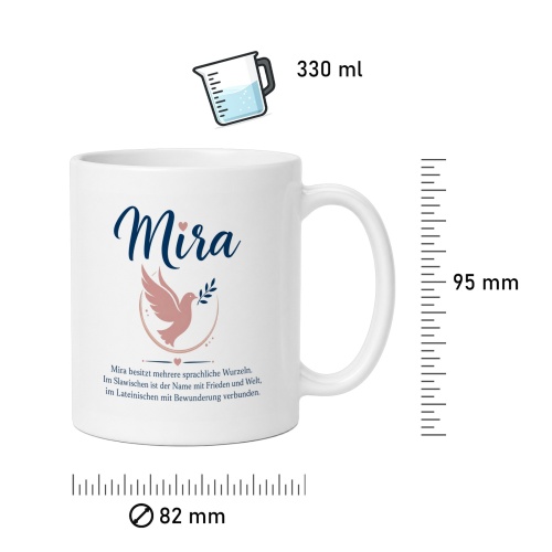 Tasse »Mira – Frieden & Bewunderung«