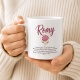 Tasse »Romy Namensdefinition & Rose«