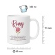 Tasse »Romy Namensdefinition & Rose«