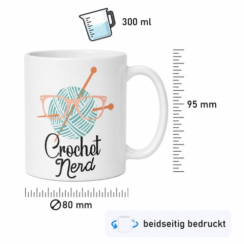 Tasse »Crochet Nerd«