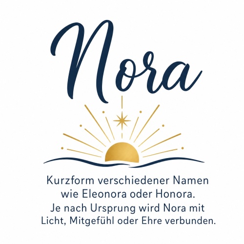 Tasse »Nora – Bedeutung & Namensmotiv«