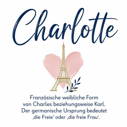 Tasse »Charlotte – Eiffelturm & Herz«