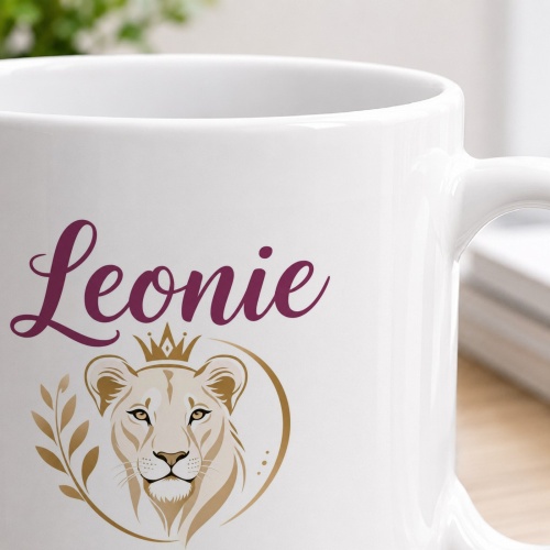 Tasse »Leonie – Löwin, Mut, Kraft & Selbstbewusstsein«