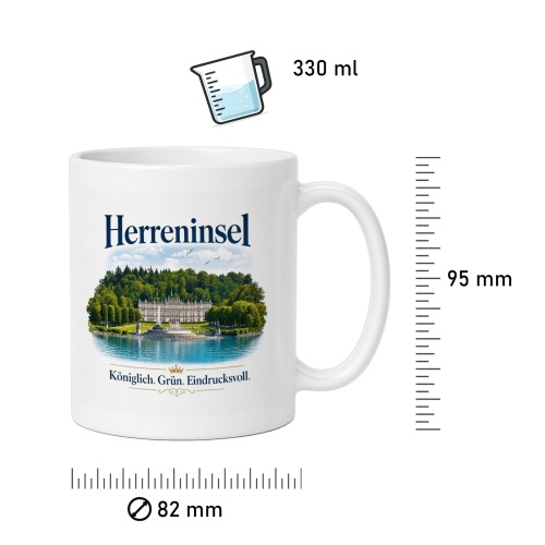 Tasse »Herreninsel – Königlich. Grün. Eindrucksvoll.«