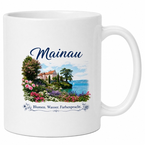 Tasse »Mainau – Blumen. Wasser....