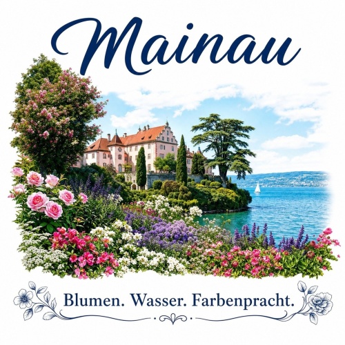 Tasse »Mainau – Blumen. Wasser....