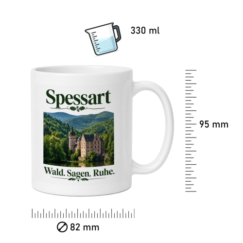 Tasse »Spessart – Wald. Sagen. Ruhe.«