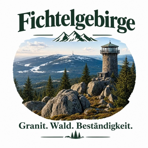 Tasse »Fichtelgebirge – Granit. Wald....