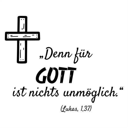Tasse »Für Gott ist nichts unmöglich«