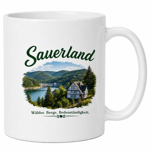 Tasse »Sauerland – Wälder. Berge....
