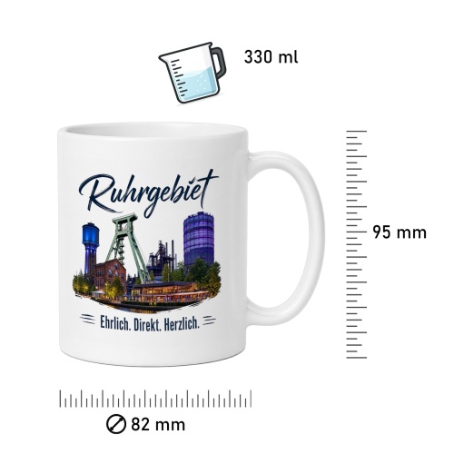 Tasse »Ruhrgebiet – Ehrlich. Direkt. Herzlich.«