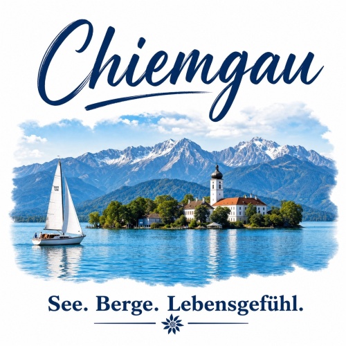 Tasse »Chiemgau – See. Berge....