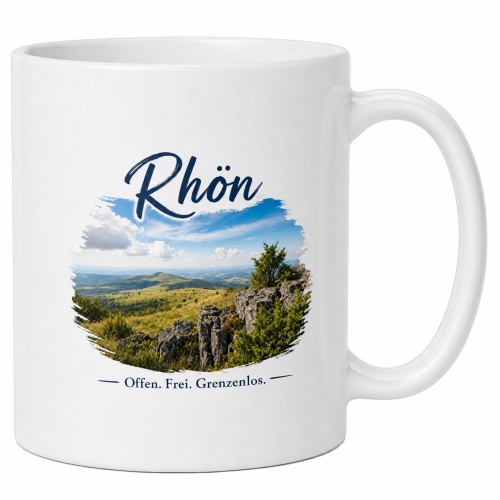 Tasse »Rhön – Offen. Frei....