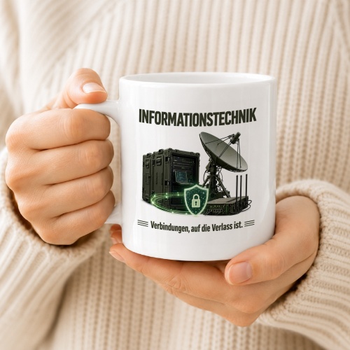 Tasse »Informationstechnik – Verbindungen, auf die Verlass ist«