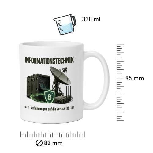 Tasse »Informationstechnik – Verbindungen, auf die Verlass ist«