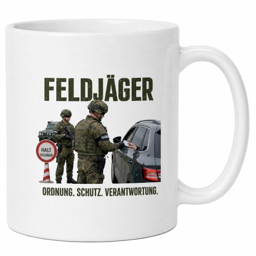 Tasse »Feldjäger – Ordnung. Schutz....