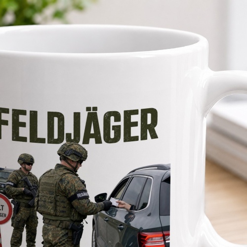 Tasse »Feldjäger – Ordnung. Schutz. Verantwortung.«