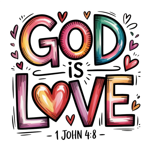 Tasse »God is love«