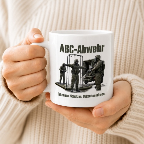 Tasse »ABC-Abwehr – Erkennen. Schützen. Dekontaminieren.«