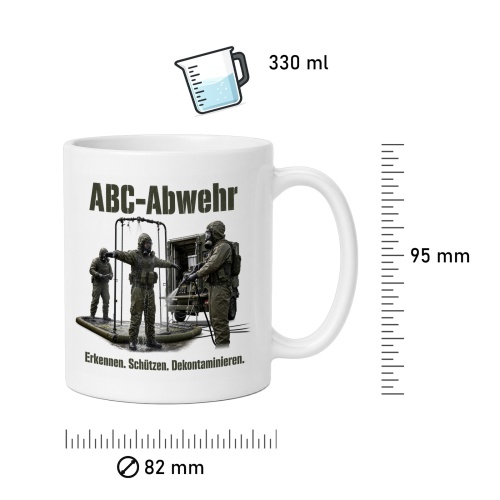 Tasse »ABC-Abwehr – Erkennen. Schützen. Dekontaminieren.«